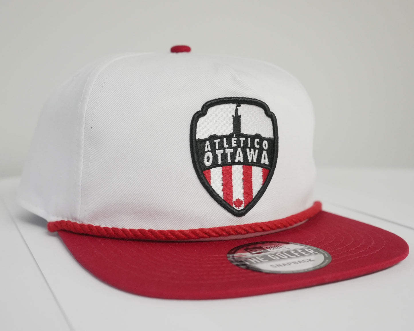 New Era White Trim Golfer Snapback