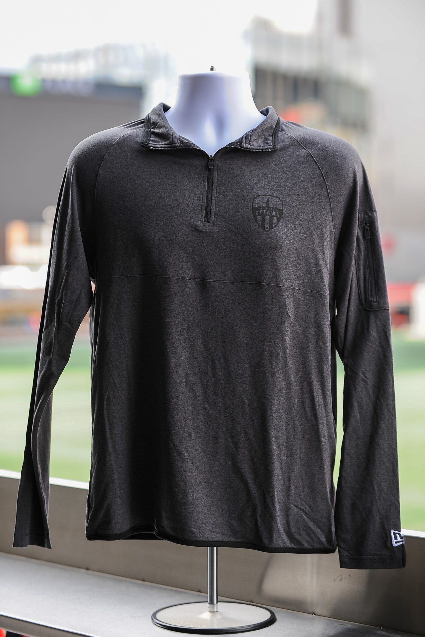 Atletico Ottawa Black 1/4 Zip Sweatshirt