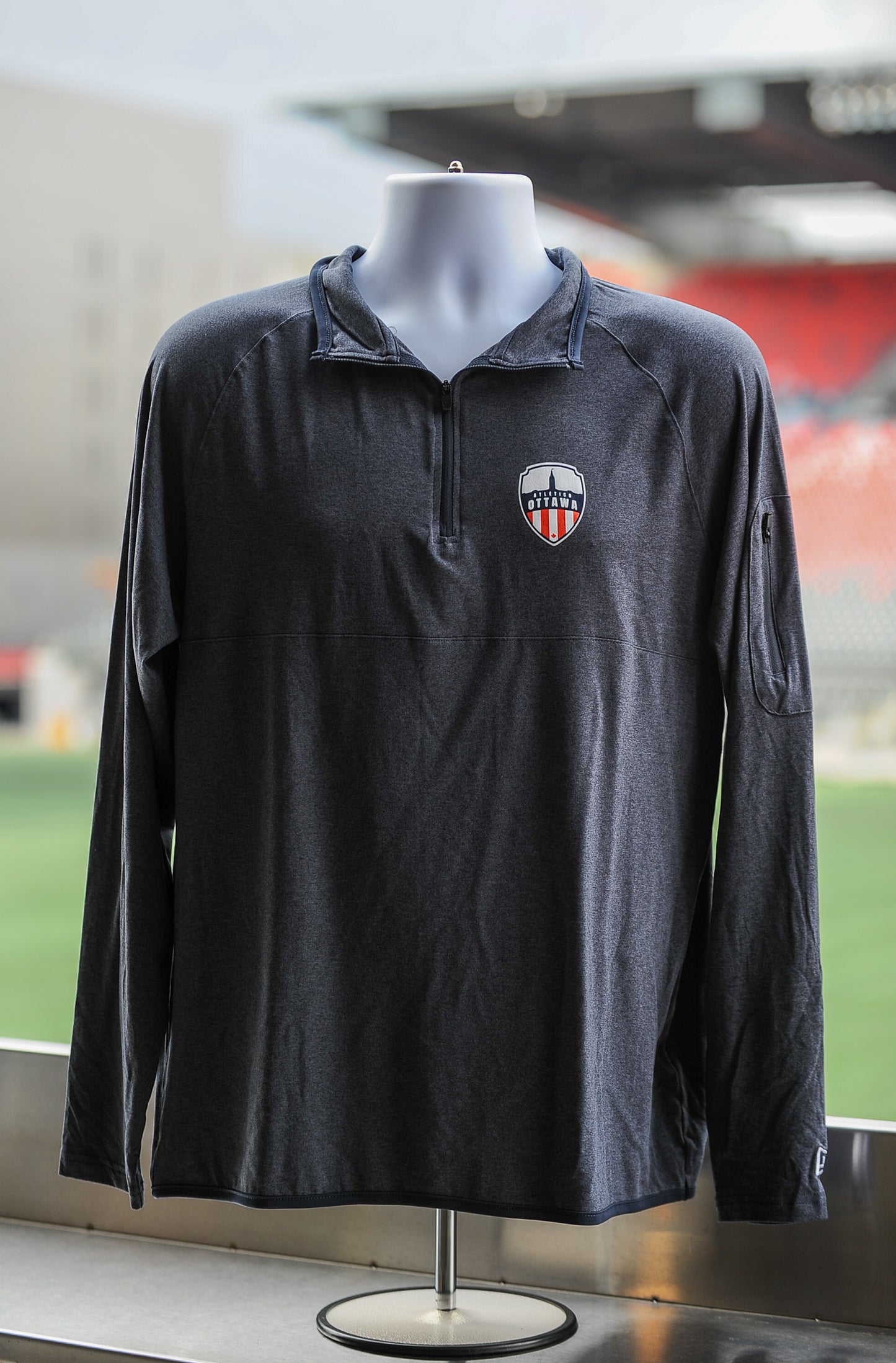 Atletico Ottawa Navy 1/4 Zip Sweatshirt