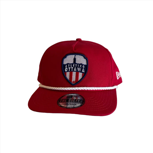 New Era Red Logo Golfer Cap
