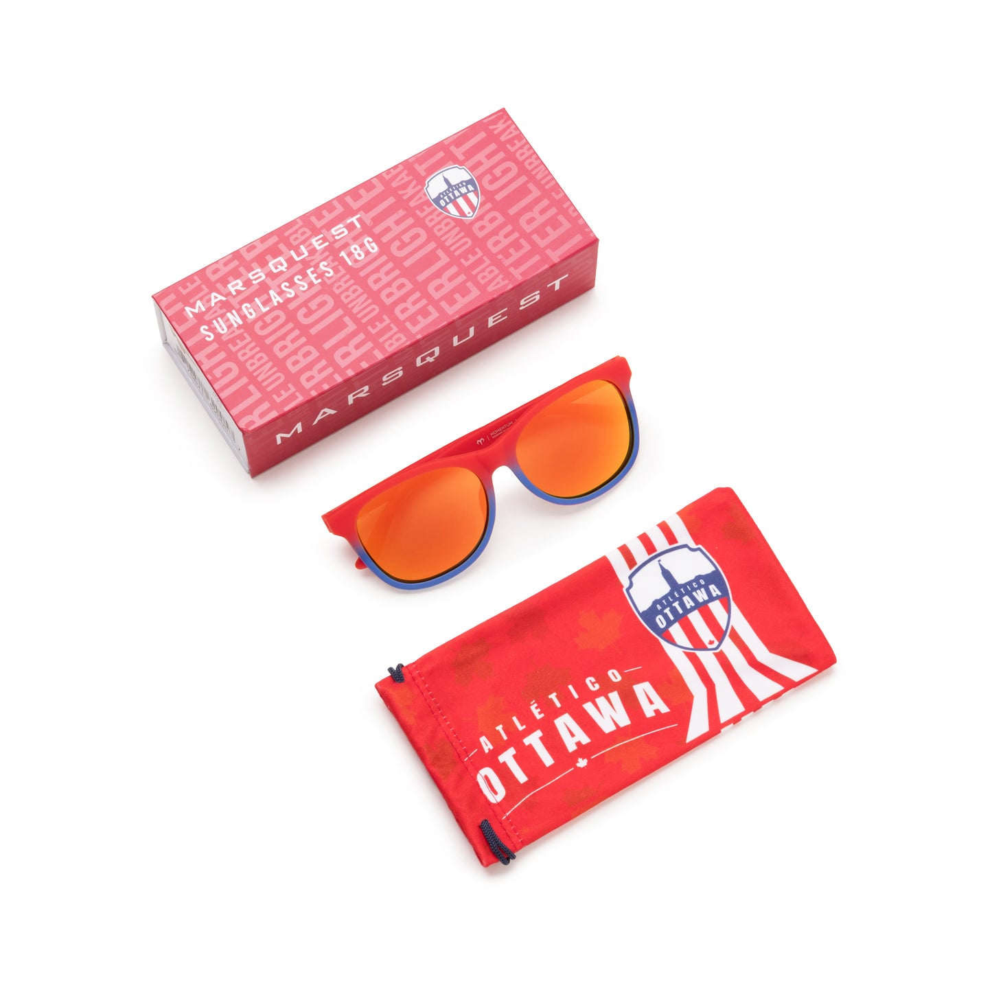 MarsQuest - Atlético Ottawa Red x Blue Momentum Sunglasses