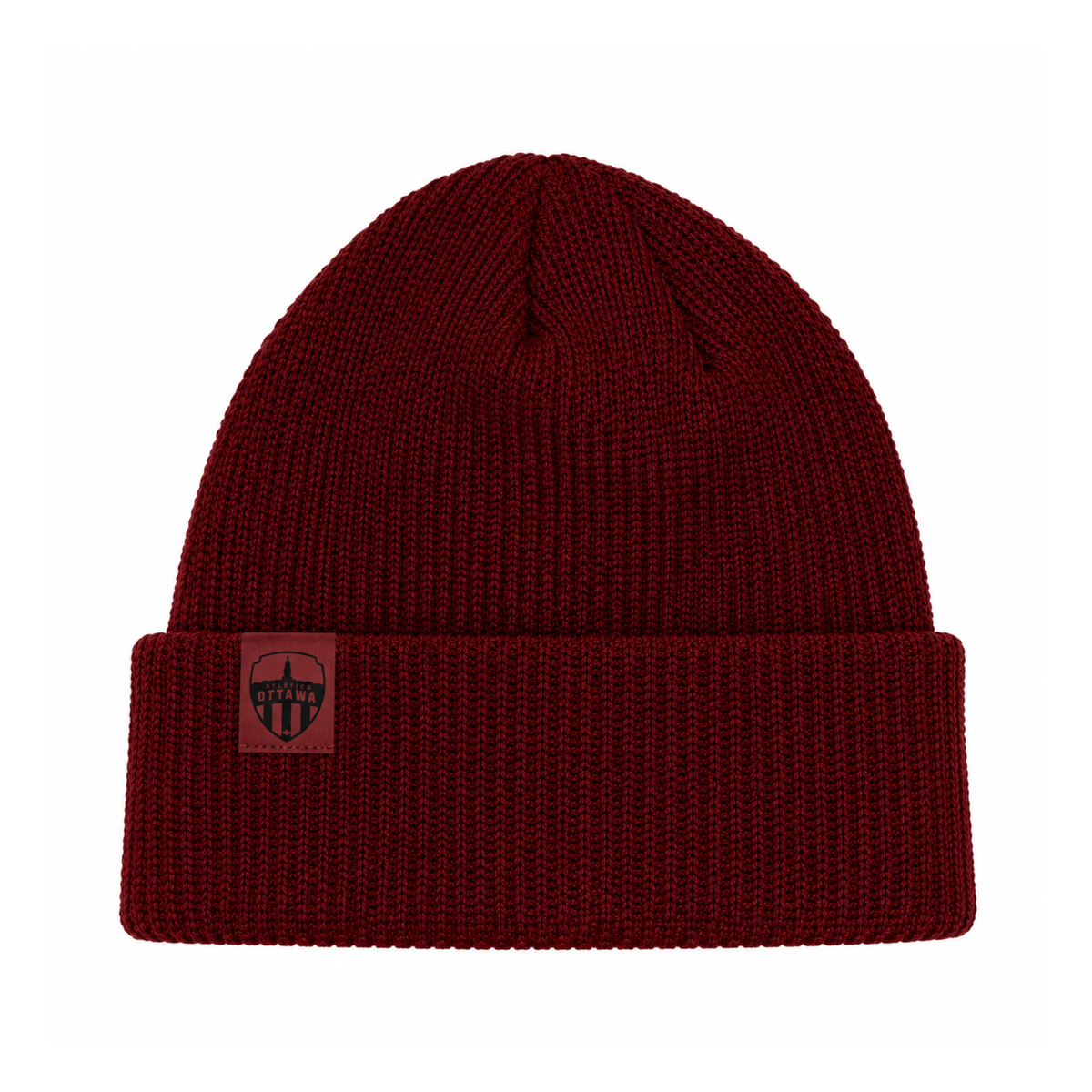 Dark Maroon Cuff Knit Beanie