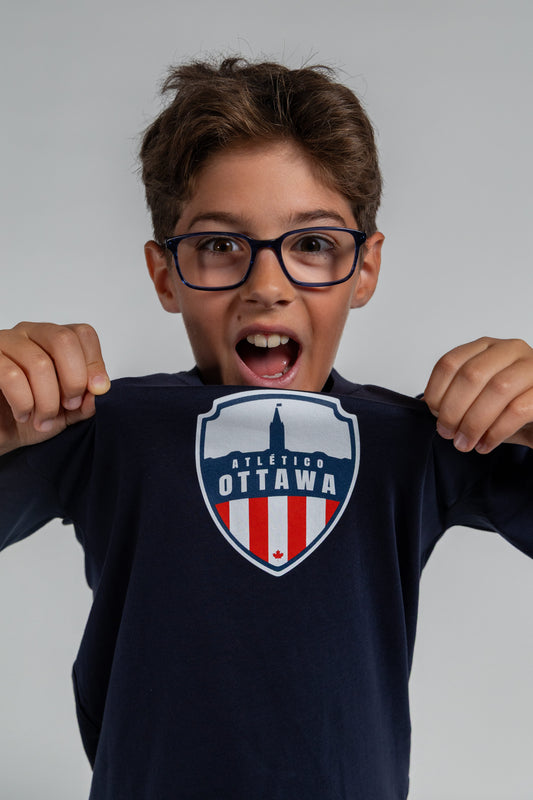 Atlético Ottawa Club Logo Youth Tee