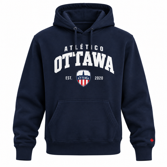 Navy Varsity Hoodie