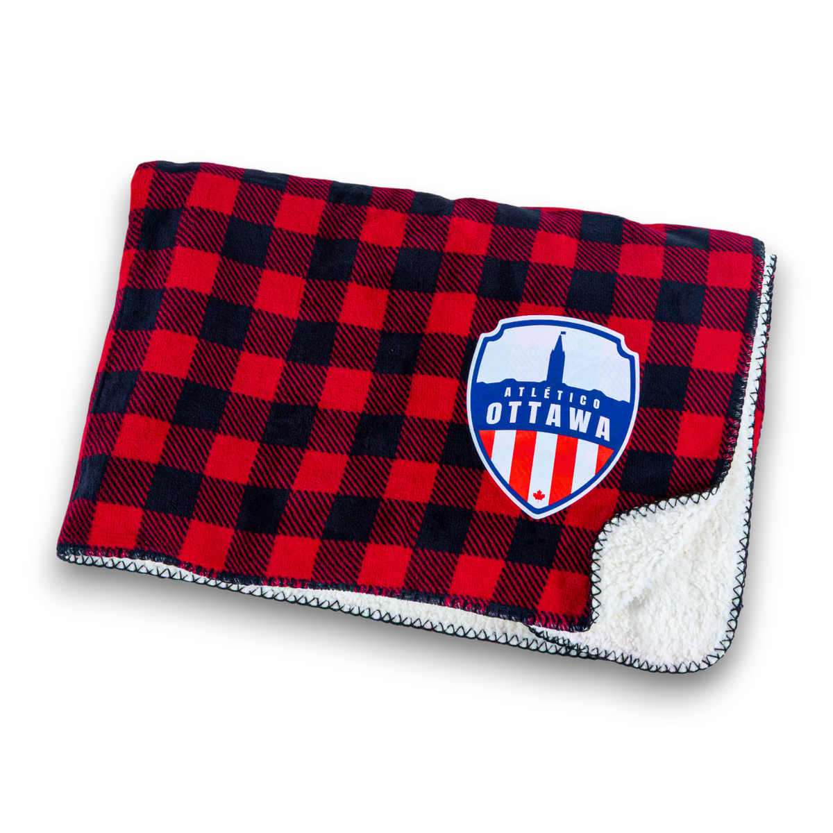 Atlético Ottawa Shearling Throw