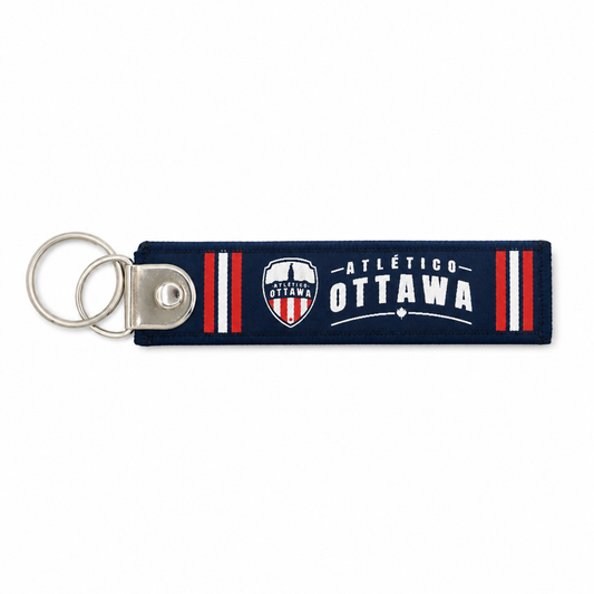Atlético Ottawa Fabric Key Chain