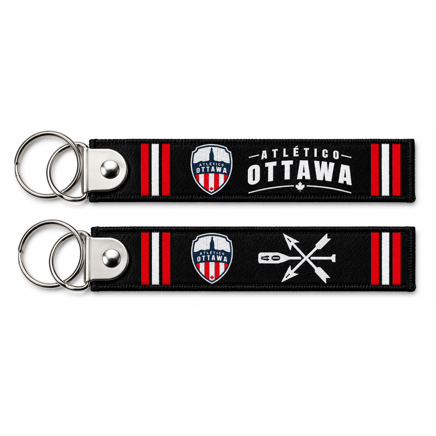 Atlético Ottawa Fabric Key Chain